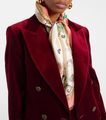 Foulard Tosca in seta con stampa | Etro