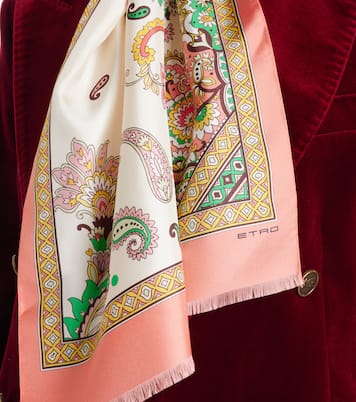 Foulard Tosca in seta con stampa | Etro