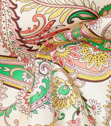 Foulard Tosca in seta con stampa | Etro
