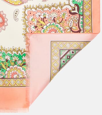 Foulard Tosca in seta con stampa | Etro