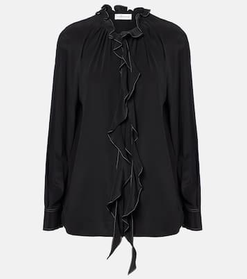 Blusa in seta con volant | Victoria Beckham
