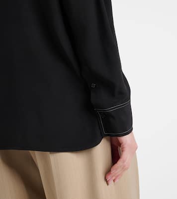 Blusa in seta con volant | Victoria Beckham