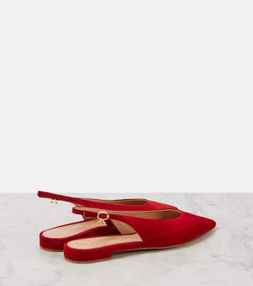 Suede slingback flats | Gianvito Rossi