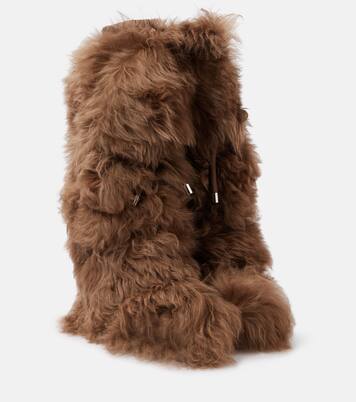 Bottes après-ski Gaia High en shearling | Moncler Grenoble