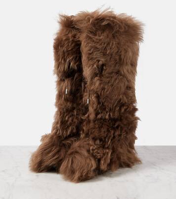 Bottes après-ski Gaia High en shearling | Moncler Grenoble