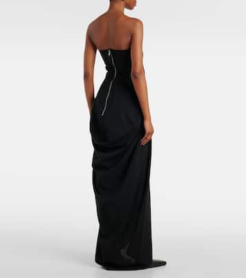 Amphora Prong wool grain de poudre gown | Rick Owens