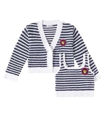 Set aus Cardigan und Top aus Baumwolle | Moschino Kids