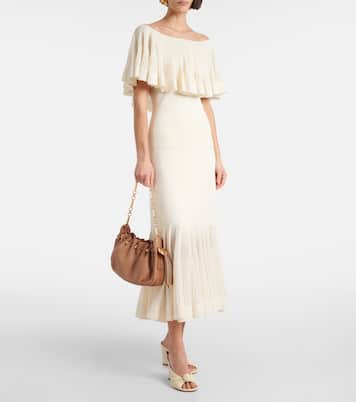 Falda midi acanalada Illuminate plisada | Zimmermann