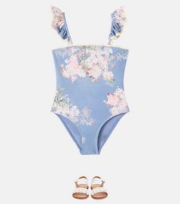 Bedruckter Badeanzug Cascadian | Zimmermann Kids