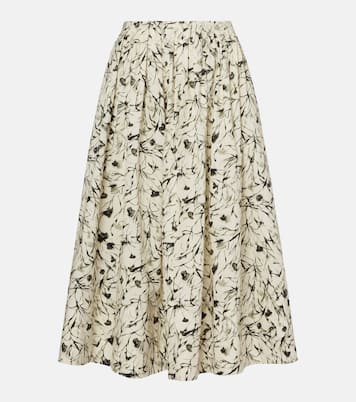 Bedruckter Midirock Austin aus Baumwollpopeline | Proenza Schouler