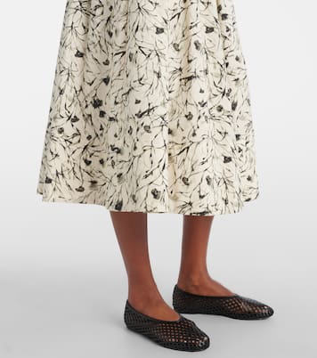 Bedruckter Midirock Austin aus Baumwollpopeline | Proenza Schouler
