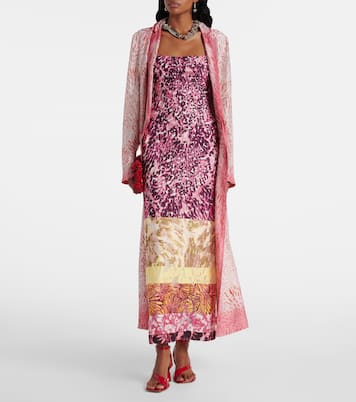 Printed patchwork maxi dress | Dries Van Noten