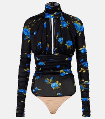 Cutout floral jersey bodysuit | Blumarine