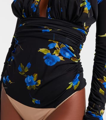 Cutout floral jersey bodysuit | Blumarine