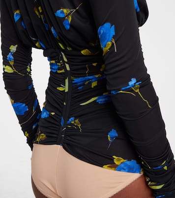Cutout floral jersey bodysuit | Blumarine
