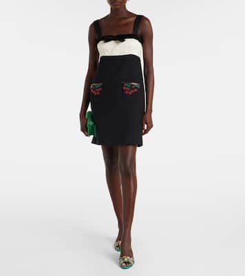 Crepe Couture embroidered minidress | Valentino