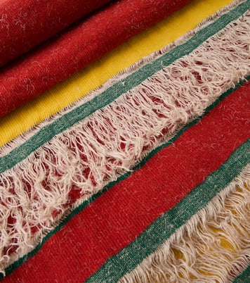 Xoroi striped wool-blend throw | The House of Lyria