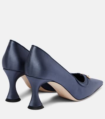 Pumps Amala 70 aus Satin mit Kristallen | Manolo Blahnik
