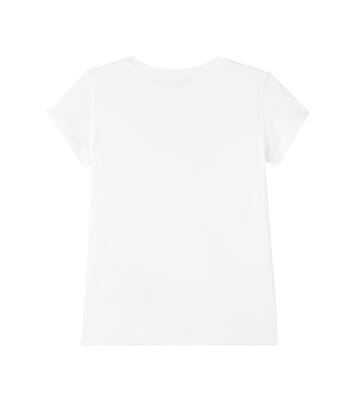Floral cotton-blend T-shirt | Monnalisa