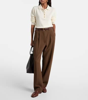 Highland wool and cashmere polo sweater | Blazé Milano