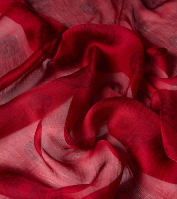 Printed silk scarf | McQueen