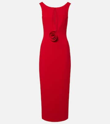 Floral-appliqué wool-blend gown | Magda Butrym