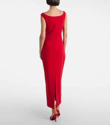Floral-appliqué wool-blend gown | Magda Butrym