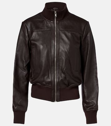 Tobias leather bomber jacket | The Frankie Shop