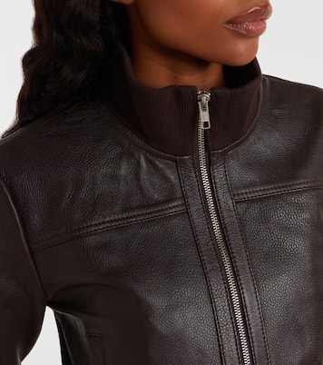 Tobias leather bomber jacket | The Frankie Shop