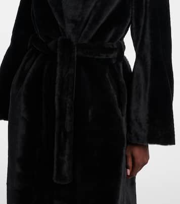 Meret shearling wrap coat | Nour Hammour