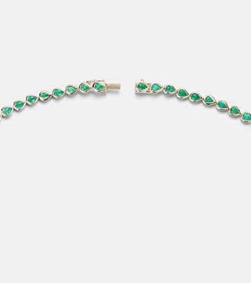 18kt gold choker with emeralds | Anita Ko