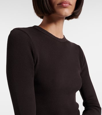Pilar waffle-knit cropped cotton top | Citizens of Humanity