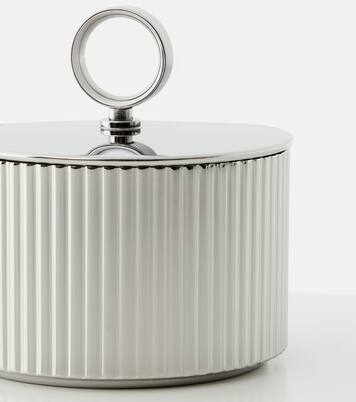 Bernadotte sugar bowl and spoon set by Sigvard Bernadotte | Georg Jensen