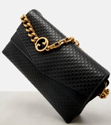 Interlocking G Large leather shoulder bag | Gucci