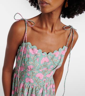 Floral cotton midi dress | Juliet Dunn