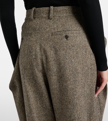 Asymmetric wool wide-leg pants | JW Anderson