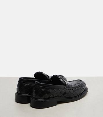 James Intrecciato leather loafers | Bottega Veneta