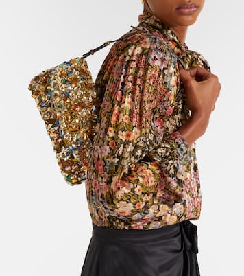 Schultertasche Vain Soft Mini mit Pailletten | Valentino Garavani