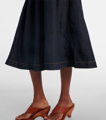 Midikleid aus Denim | Zimmermann