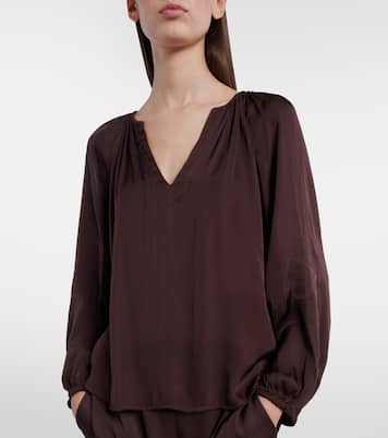 Lyla satin blouse | Velvet