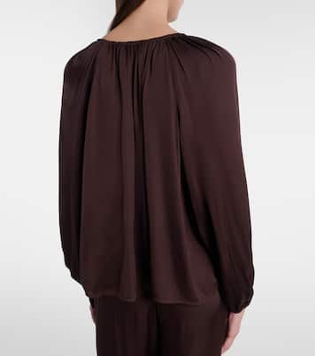 Lyla satin blouse | Velvet