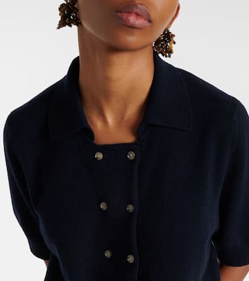 Cotton and cashmere polo shirt | Jardin des Orangers