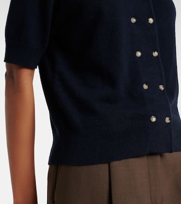 Cotton and cashmere polo shirt | Jardin des Orangers