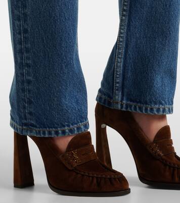 Le Loafer 110 suede loafer pumps | Saint Laurent