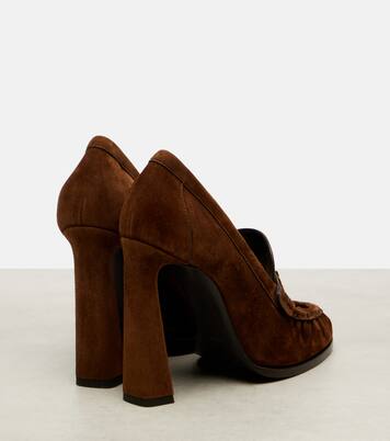 Le Loafer 110 suede loafer pumps | Saint Laurent