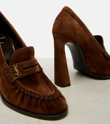 Le Loafer 110 suede loafer pumps | Saint Laurent