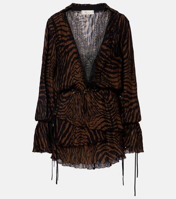 Robe imprimée en mousseline | Blumarine