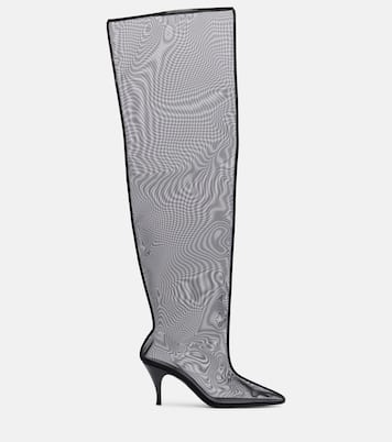 Drawing A Blank 85 mesh knee-high boots | Herbert Levine