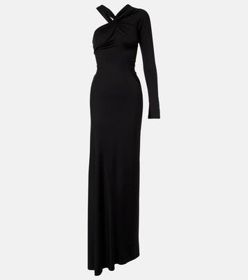 Ruched one-shoulder maxi dress | Victoria Beckham