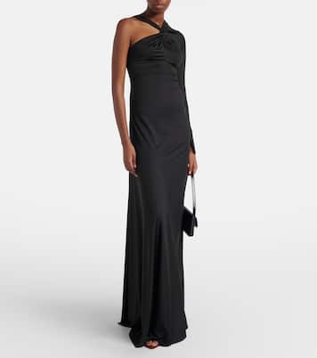 Ruched one-shoulder maxi dress | Victoria Beckham